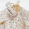 HappyFlute New 110*120cm Cute Animal Print Super Skin-friendly Muslin Swaddle Sleeping Wrap Newborn Baby Blanket 1