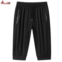 Plus Size 8XL 9XL Men's Ice Silk Outdoor Hiking Shorts Quick Dry Stretchy Capri Pants Cargo Shorts Male Streetwear Casual Shorts 1