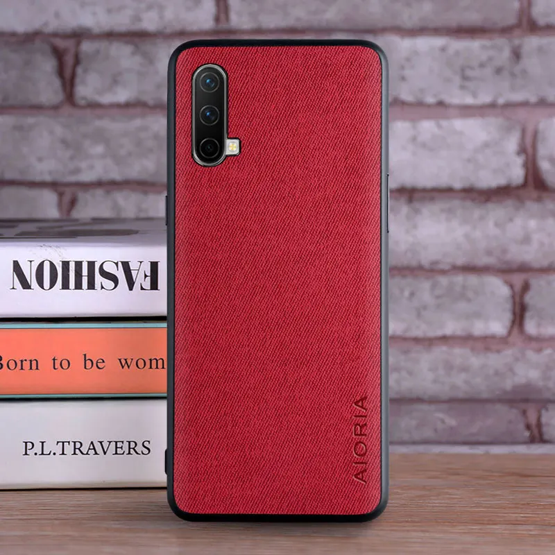 Luxury Textile Leather Skin Soft TPU Phone Case - Premium Cover