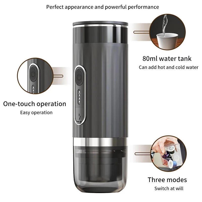 Coffee maker espresso maker wireless portable rechargeable heating concentrated extraction for travel office