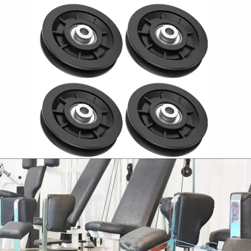 Fitness Pulley Wheel 4Pcs Nylon Bearing