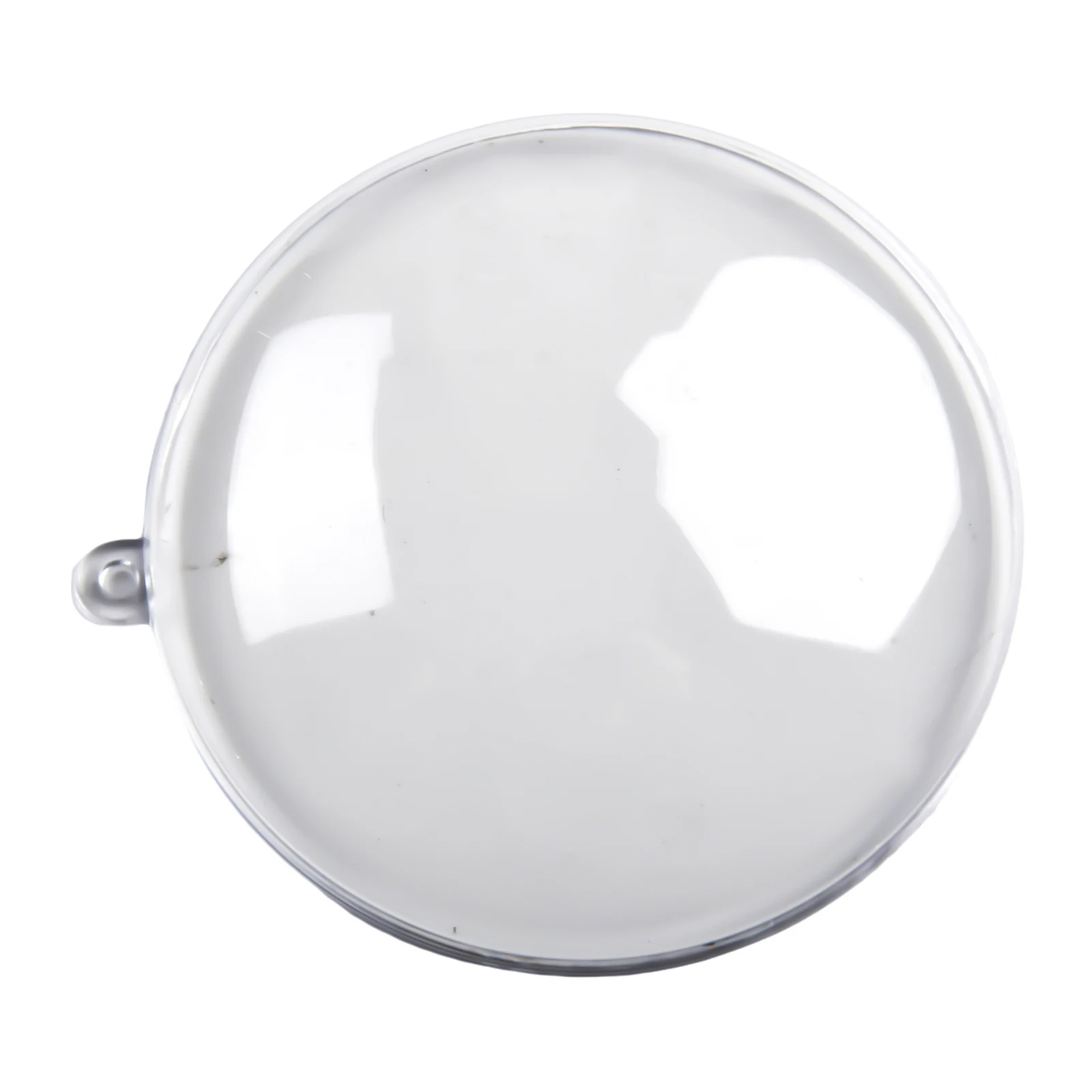 

10PCS Plastic Clear Flat Ball Home Decor Wedding Candy Christmas Gifts Box 7/9/11 Cm DIY Ideas Ornament For Shopping Mall