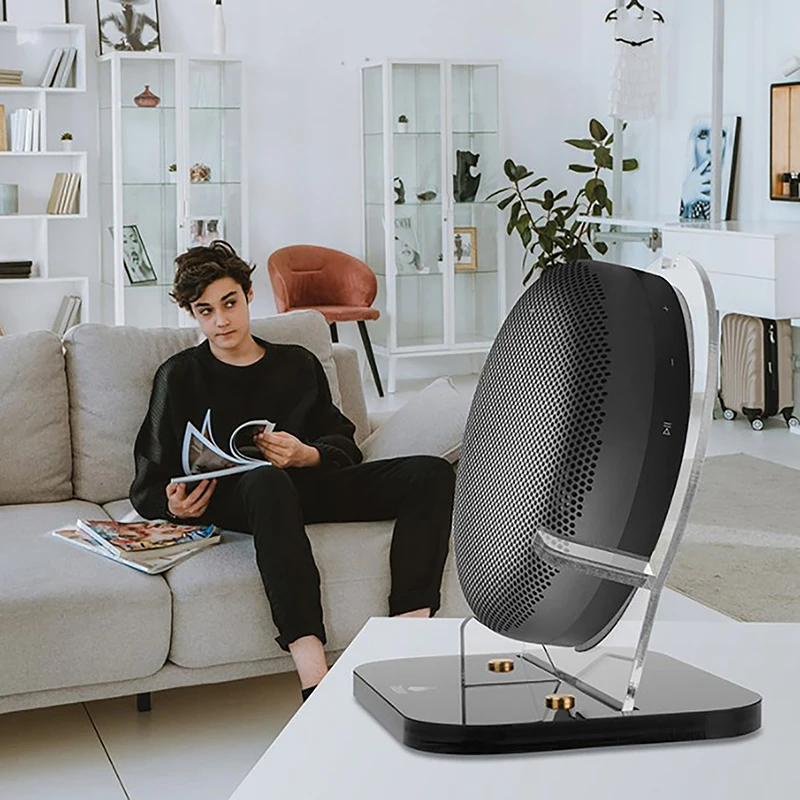 

Акриловая настольная подставка для динамика с винтовой фиксацией, противоскользящая стойка для динамика с подушкой, аксессуары для Beosound A1/A1 2nd