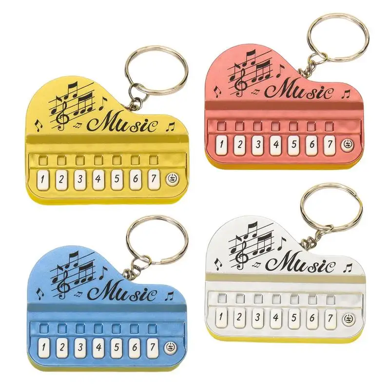 

Playable Piano Keychain Creative Piano Keychain With Lights And Sounds Musical Instrument Keychain Accessories Pendant Gift For