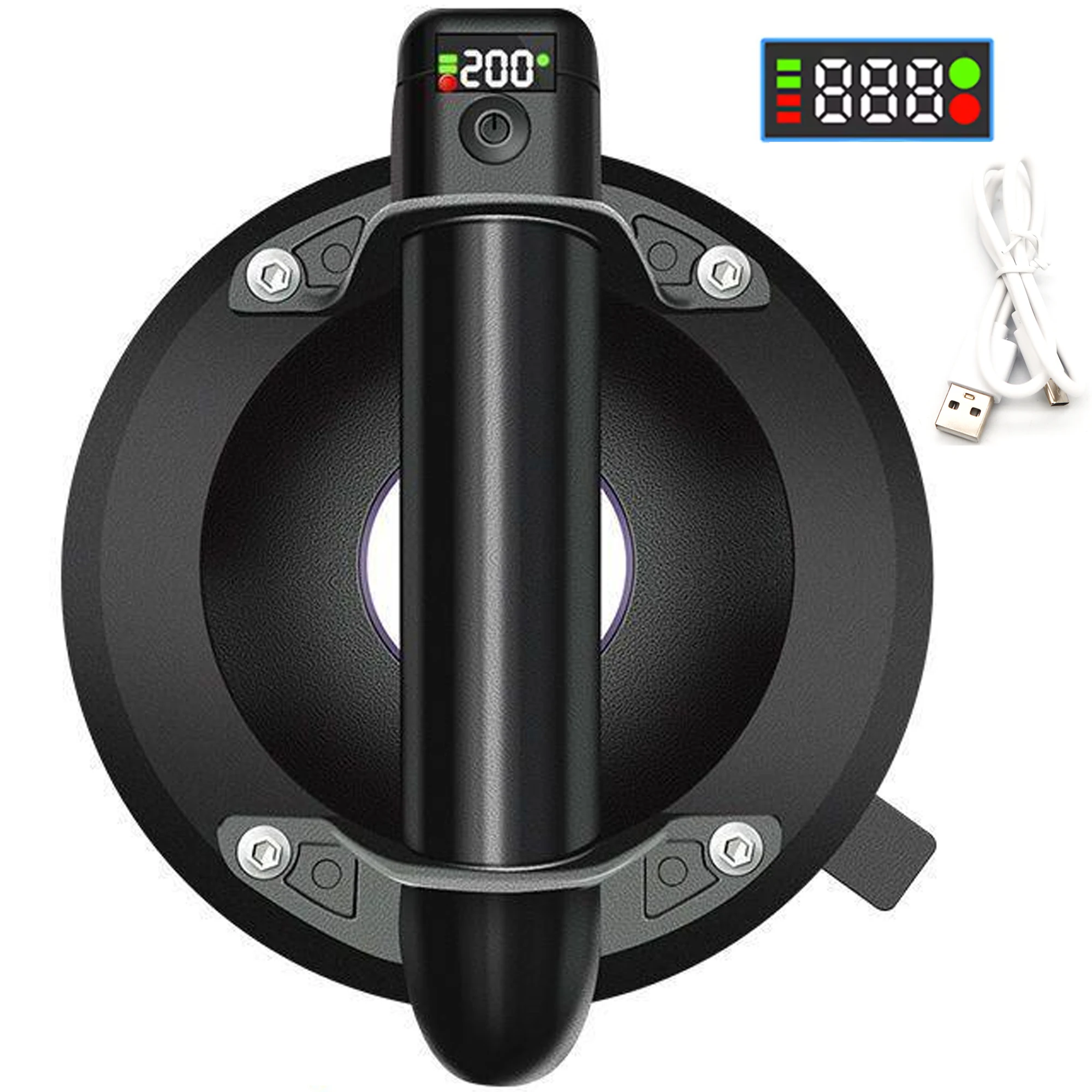 8 Inch 250kg Loading Capacity Air Pump Electric Vacuum Suction Cup Heavy Duty Vacuum Spreader Tile Adsorption Glass Lifting vacuum suction cup vacuum sucker