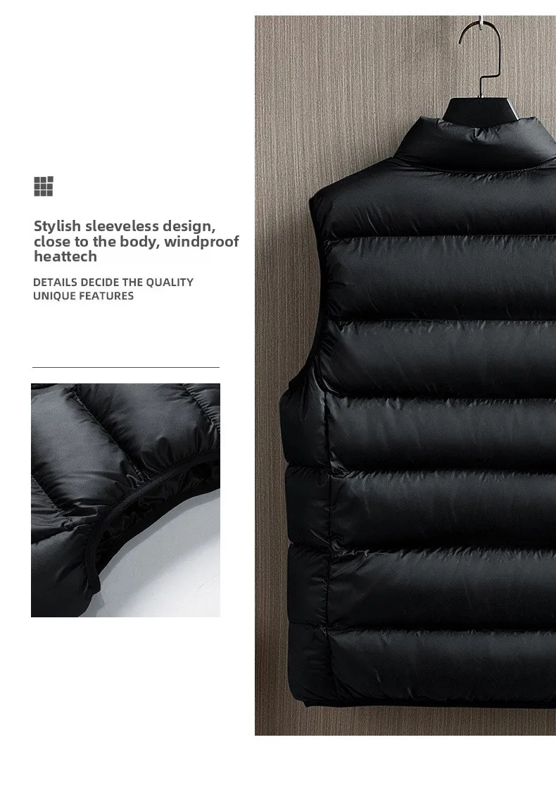 Large Size Winter Vest Wearing Example 4