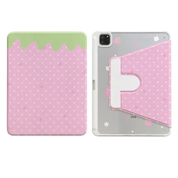 Adorable Pink Strawberry Tablet Case - Stylish and Durable Protective Shell Cover - iPad Pro 13in M4 M5 (A)