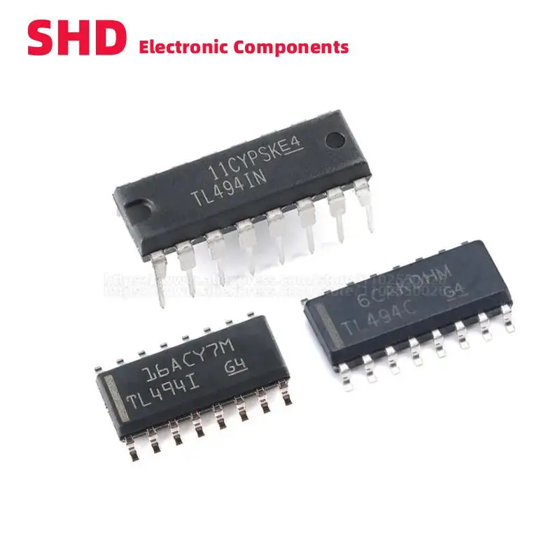 10 Pz Tl494 Tl494Cn Tl494In Dip-16 Tl494C Tl494I Tl494Cdr Tl494Idr Soic-16 Dc-Dc Controller Di Commutazione Controller Pwm