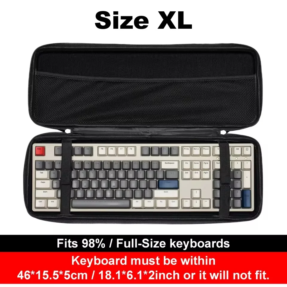 Premium Mechanical Keyboard Storage Bag - Dustproof & Water-Resistant EVA Hard Shell