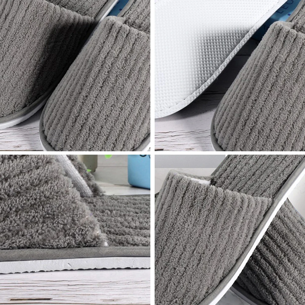 Disposable Slippers Women Slippers Men Slippers 1 Pair Disposable Slippers Hotel Travel Slipper Sanitary Party Home Slipper Guest Use Folding Men Women Linen Indoor Slippers