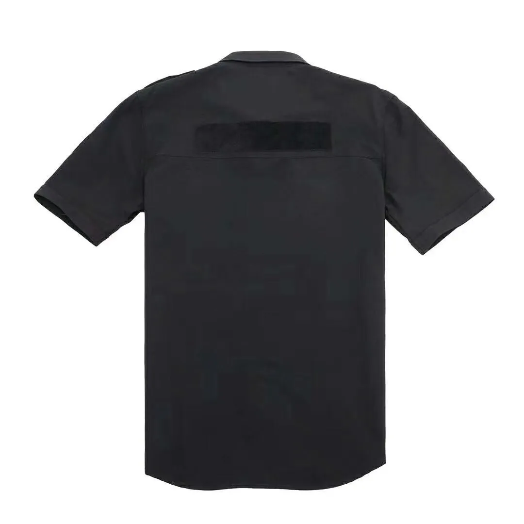 Quick-drying Strech Flexible Fabric Training Uniform Security Uniform Black Navy Blue Police Suit For Men Workwear Men Winter 4