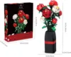 Rose Flowers Bouquet Building Block Sets with Vase,Rich Colours and Silky Feel,Botanical Collection,Creative Gifts for Adult 6
