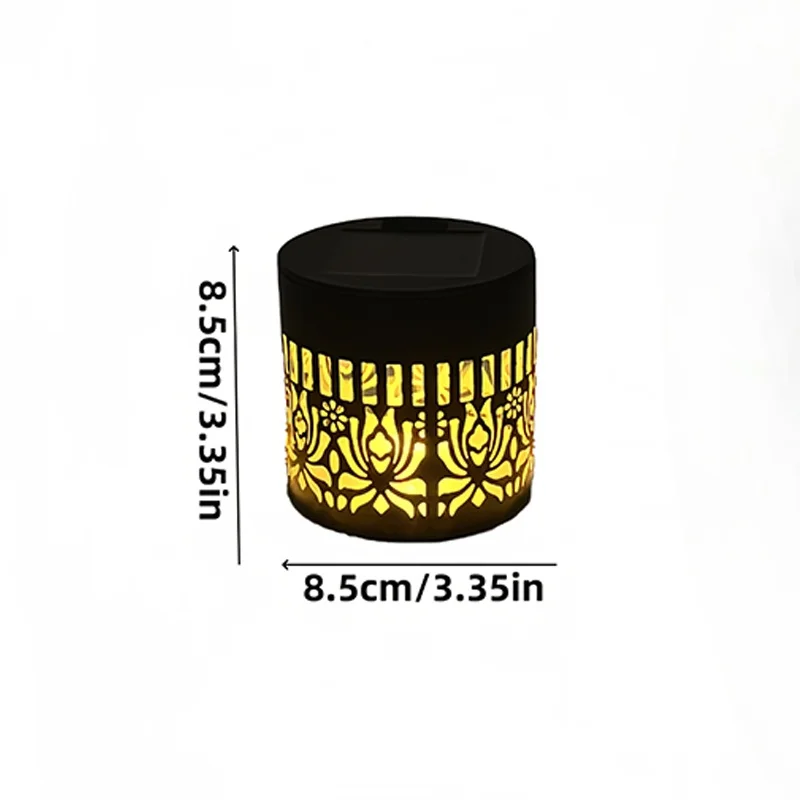 Solar-Powered Outdoor Mandala Projector Wall Lamp - Waterproof Decorative Garden & Patio Light