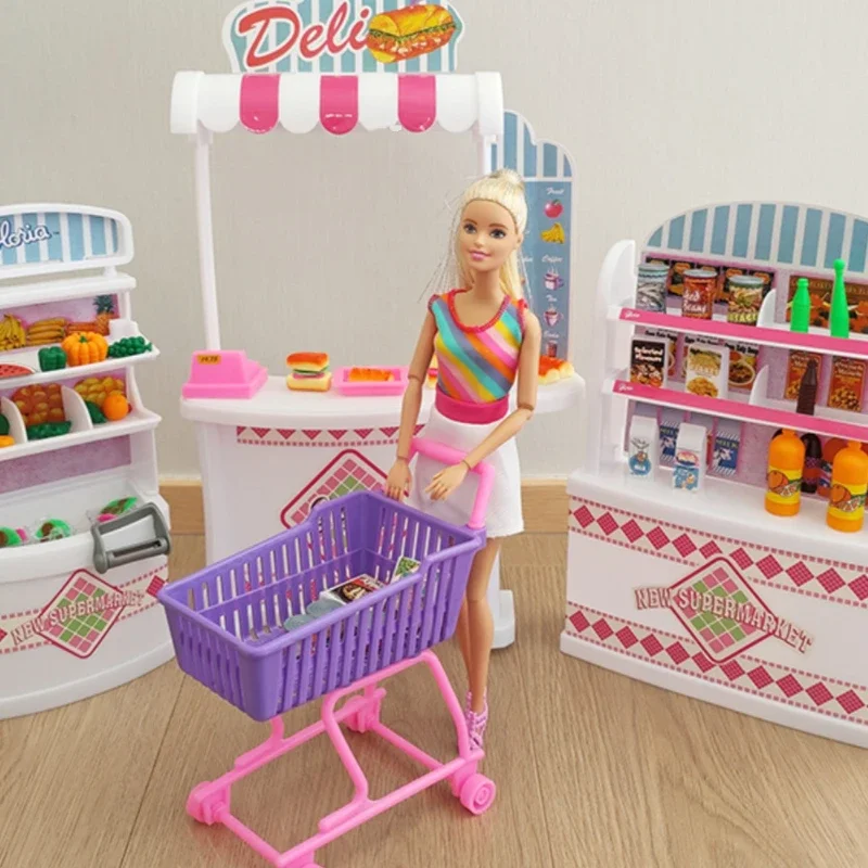 Muñeca Barbieys, supermercado para niñas, 30cm, simulación de