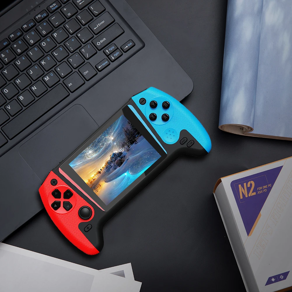 Portable Retro Gaming Console with 500 Built-in Games and TV Connectivity