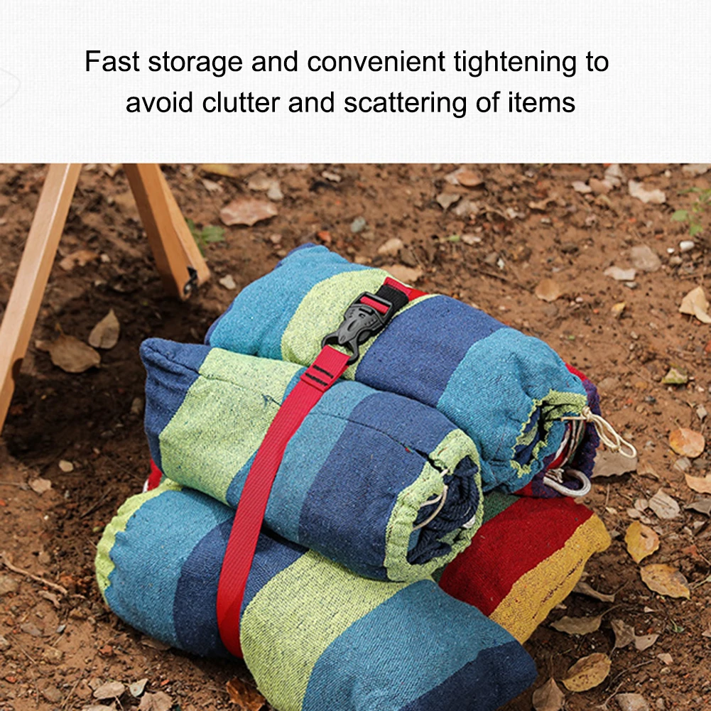 1-4PCS Portable Cargo Tie Down Luggage Belt Strap  Nylon Backpack Strap Rope with Quick Release Hook for Camping Hiking Travel