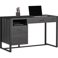 DeJori 51"W Writing Desk, Charcoal 1