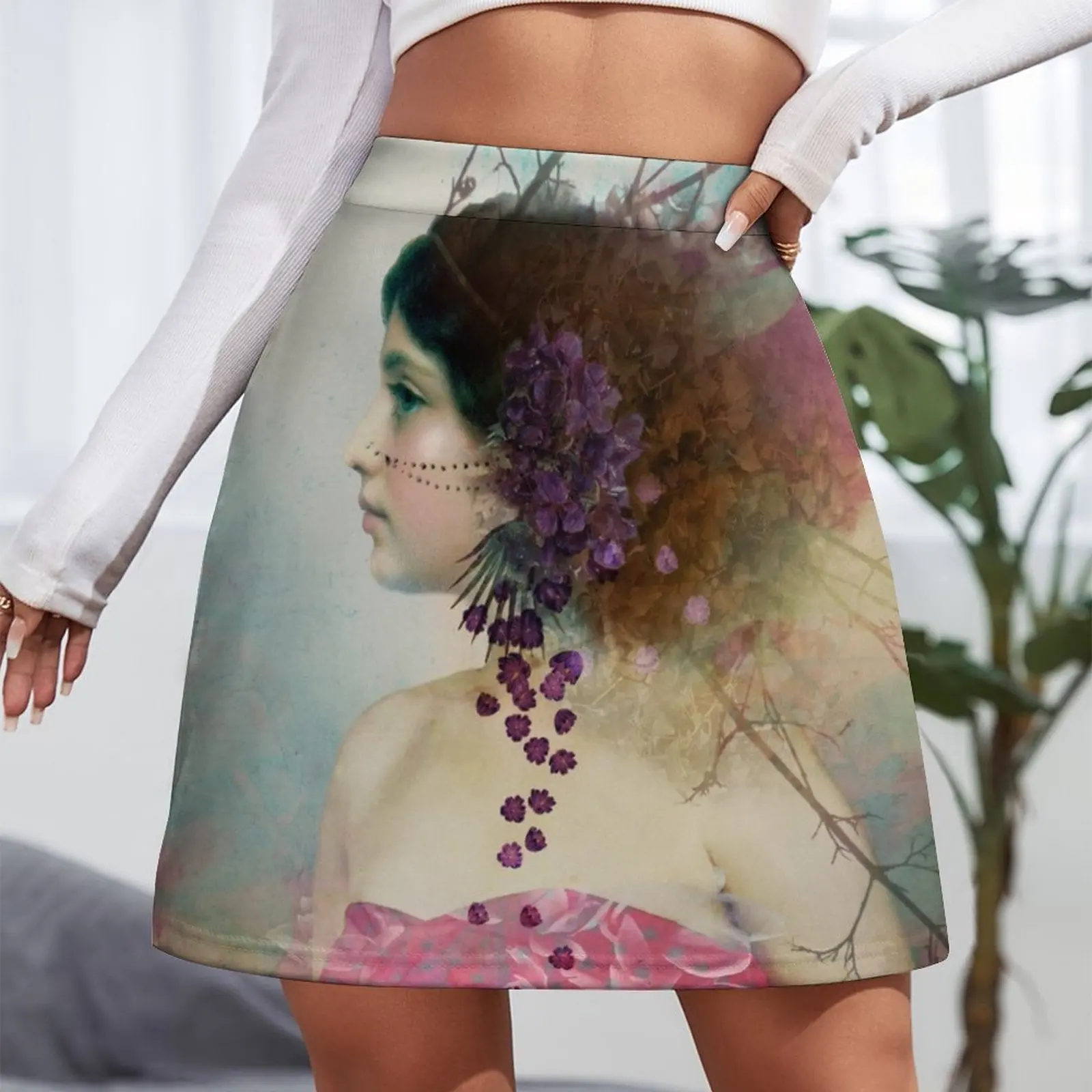Portrait in Pastell 2 Mini Skirt skirt skirt Miniskirt clothes for woman japanese fashion