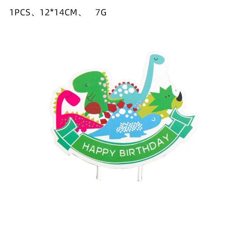 Dinosaurier Geburtstag Party Dekoration Geschirr Set Tischdecke Hintergrund Pappbecher Teller Kind Party Supplies Alles Gute zum Geburtstag Dinosaurier – Detail 30