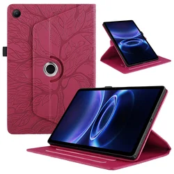 Enhanced 360° Rotating Embossed Flip Stand Tablet Cover, 9.7 - Inch for Redmi Pad 2 9.7 inch (Red)