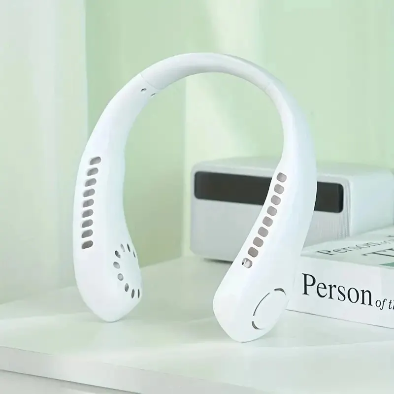 Neck Fan Portable Electric Wearable Cooling USBRechargeable Bladeless Mobile Air Conditioner Silent