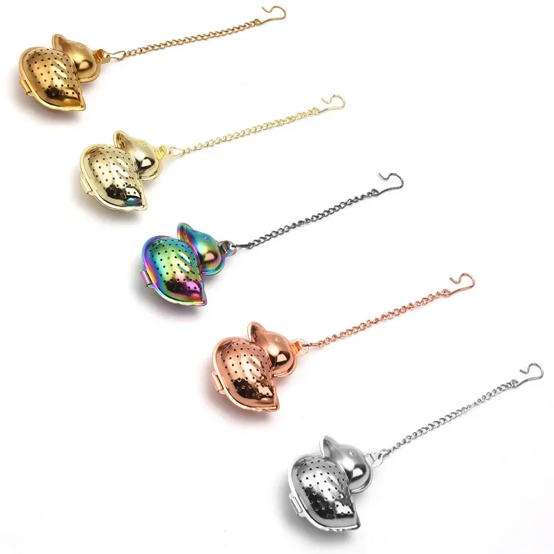 Little Duck Shape Hangable Tea Infuser Mesh Filter Strainer For Loose Tea Leaf Spice Stainless Steel Home Kitchen Accessories