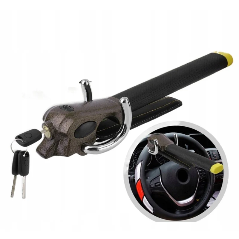 Steering Wheel Lock Car Steering Wheel Lock Foldable Automobile Steering Lock Anti Theft Protection T-Locks Security Car Locks For Accessories