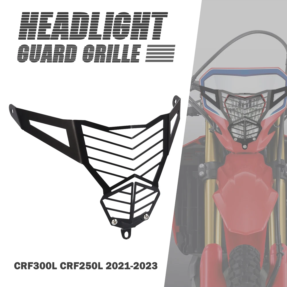 

For HONDA CRF300L CRF250L 2021-2022-2023 Headlight Cover Protection Grille Mesh Guard Motorcycle Accessories