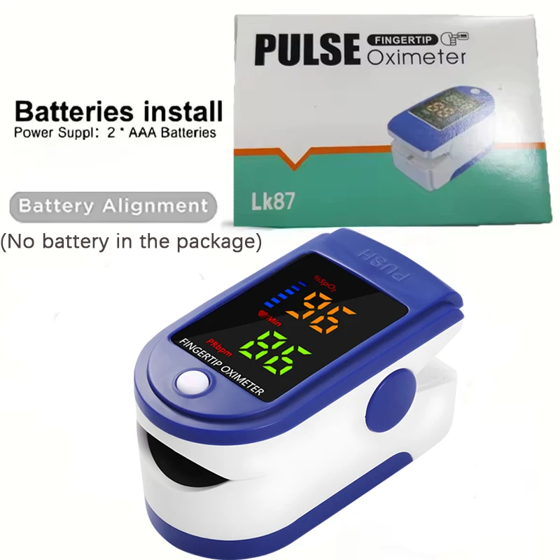 Pulsoksymetr na czubku palca Monitor SpO2 Monitor nasycenia tlenem Urządzenie do pomiaru tętna Monitor tętna