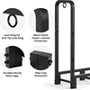 Firewood Rack Outdoor Heavy Duty Fire Wood Racks Outdoor for Firewood Log Holder Wrought Iron Firewood Log Racks Stand Wood Pile 4