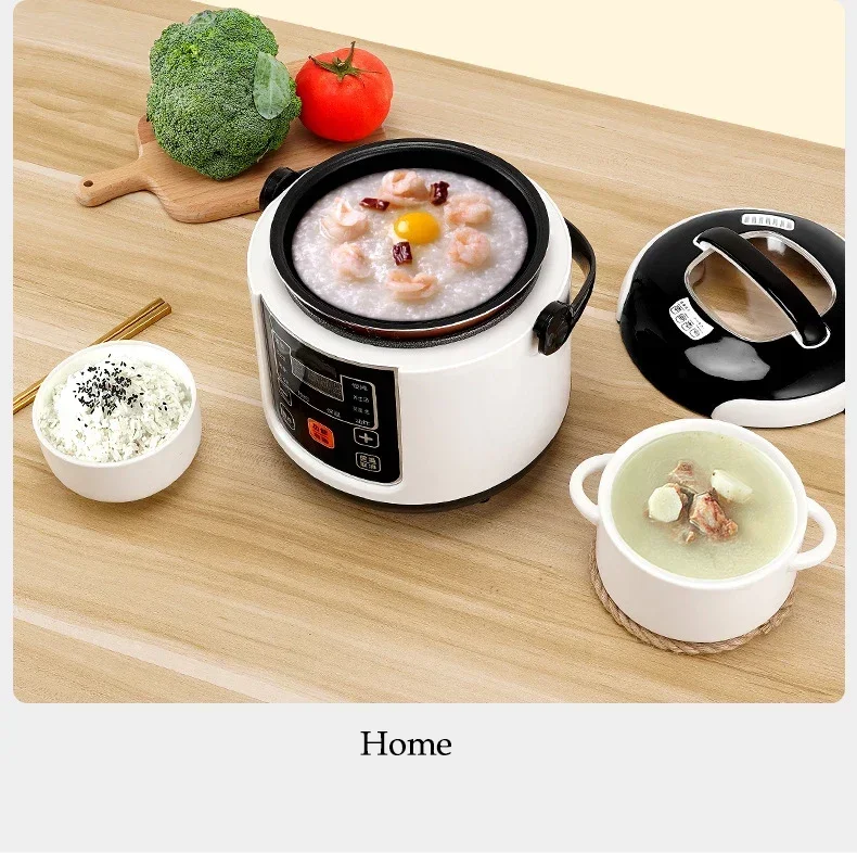Description Picture 6 of item12V 24V 220V Mini Rice Cooker Car Truck Soup Porridge Cooking Machine Food Steamer Electric car rice cooker 2L