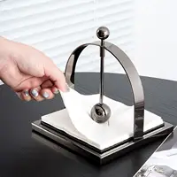 Dining Paper Towel Holder Tissue Base Tabletop Tissue Holder Square Napkin Stand for Countertop Kitchen Picnics Party Restaurant 2