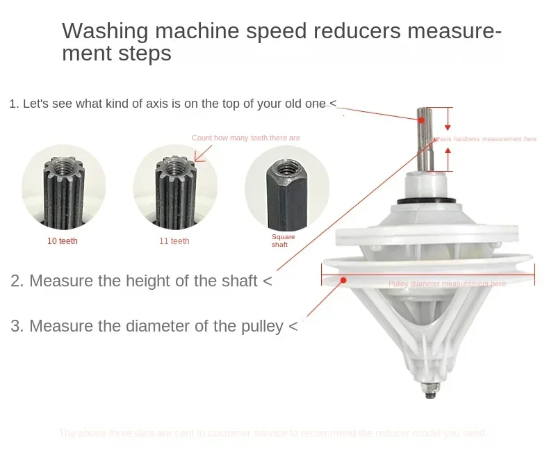 

Semi-automatic Washing Machine Speed Reducers Washing Double Cylinder Double Barrel Square Shaft 10 Teeth 11 Teeth Brand