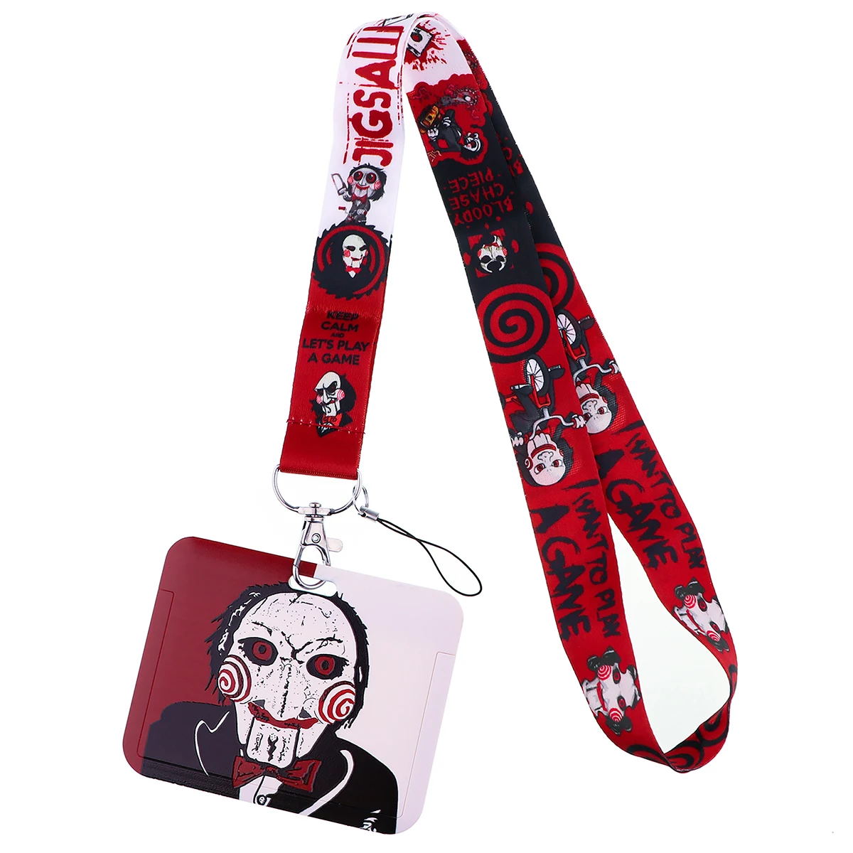 Halloween Horror Movie Neck Strap Lanyards for Key ID Card Gym Cell