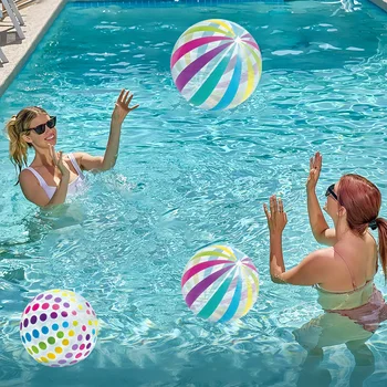 Transparent Colorful Inflatable Beach Ball 1