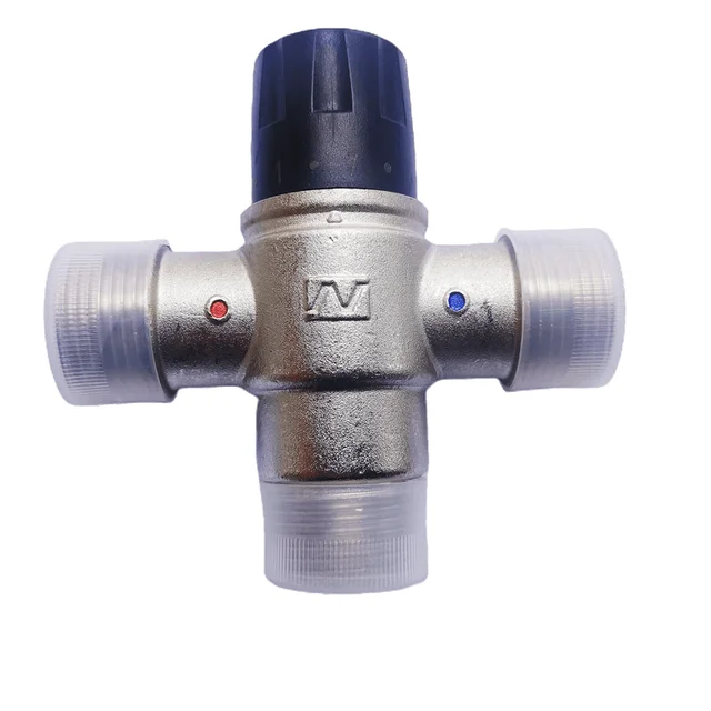 DN25อัตโนมัติน้ำผสม Thermostatic วาล์วห้องครัวก๊อกน้ำคงที่อุณหภูมิน้ำห้องน้ำก๊อกน้ำวาล์ว 1