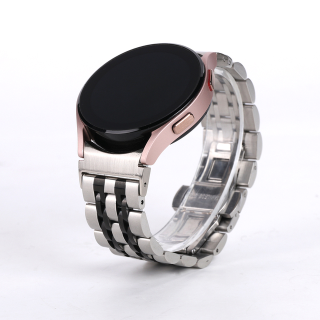 Gaps Metal Band For Samsung Galaxy Watch 4 Strap 40 44mm Curved end Stainless Steel Bracelet Galaxy Watch 4 Classic 46mm 42mm
