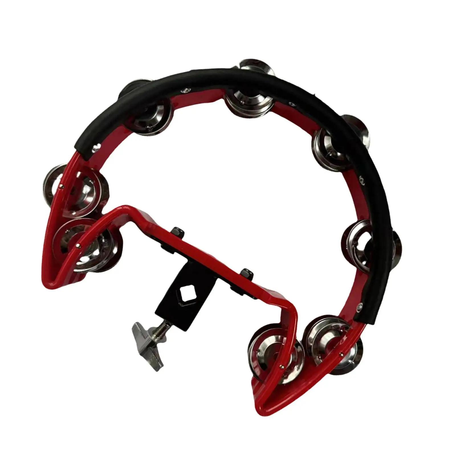 Cymbal Hi Hat Tambourine Stainless Steel Shaker Single Row