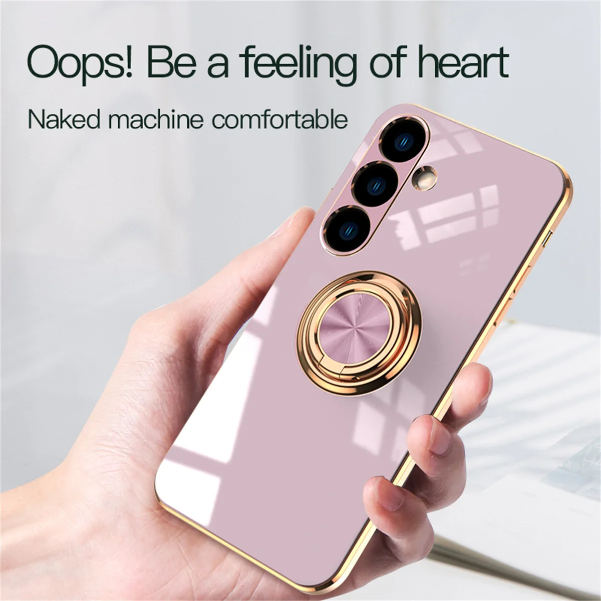 Versatile Magnetic Ring Holder Shockproof Silicone Case