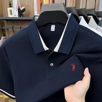 Polo brodé de luxe en coton 100% pour homme – Nouveau modèle décontracté et élégant à manches courtes 5