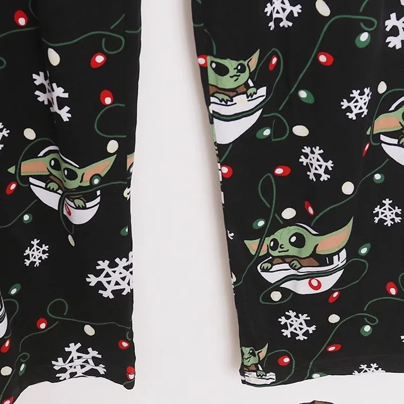 Women's Pants Cartoon Print Cute Age Elastic Waist Trousers In Autumn