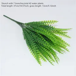 Artificial Greenery: Faux Persian Grass and Fern Decorative Accents (Phoenix Weed)