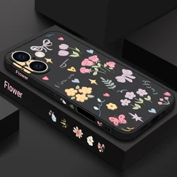 Charming Cartoon Rose Flower Lanyard Shockproof Phone Case Cover - iPhone 12 Pro Max (A762 Black)
