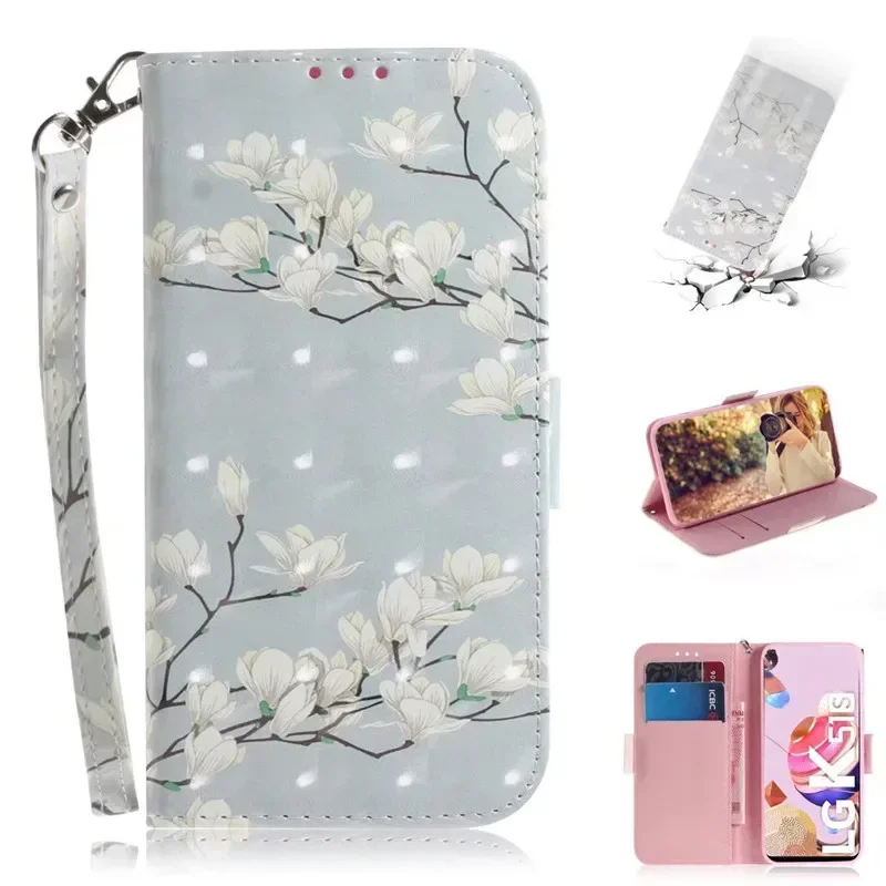 Geometric Textile Pattern Magnetic Wallet Leather Phone Case Cover