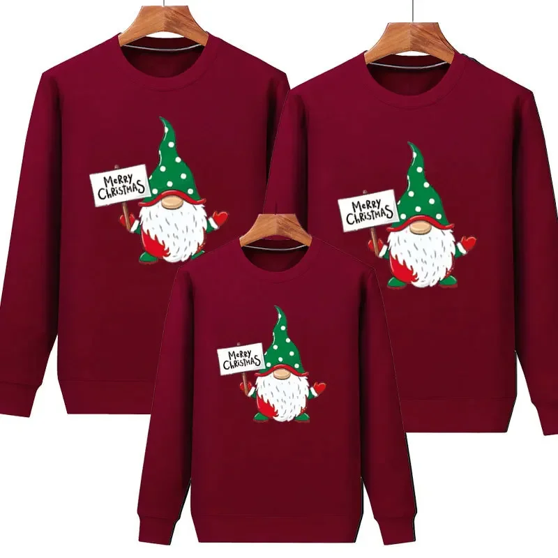 Conjunto de suéter para madre, hija, padre e hijo, conjuntos familiares a juego, sudadera navideña, jersey de Navidad, jersey de Año Nuevo para parejas y niños