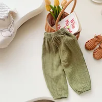 Printemps été pantalon résistant aux moustiques enfant en bas âge nouveau pantalon ample décontracté couleur unie pantalon vêtements chauds garçons filles pantalon polyvalent 5