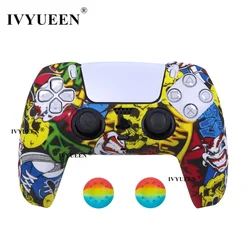 Water Transfer Printing Protective Silicone Controller Case with Joystick Grips (Graffiti D)