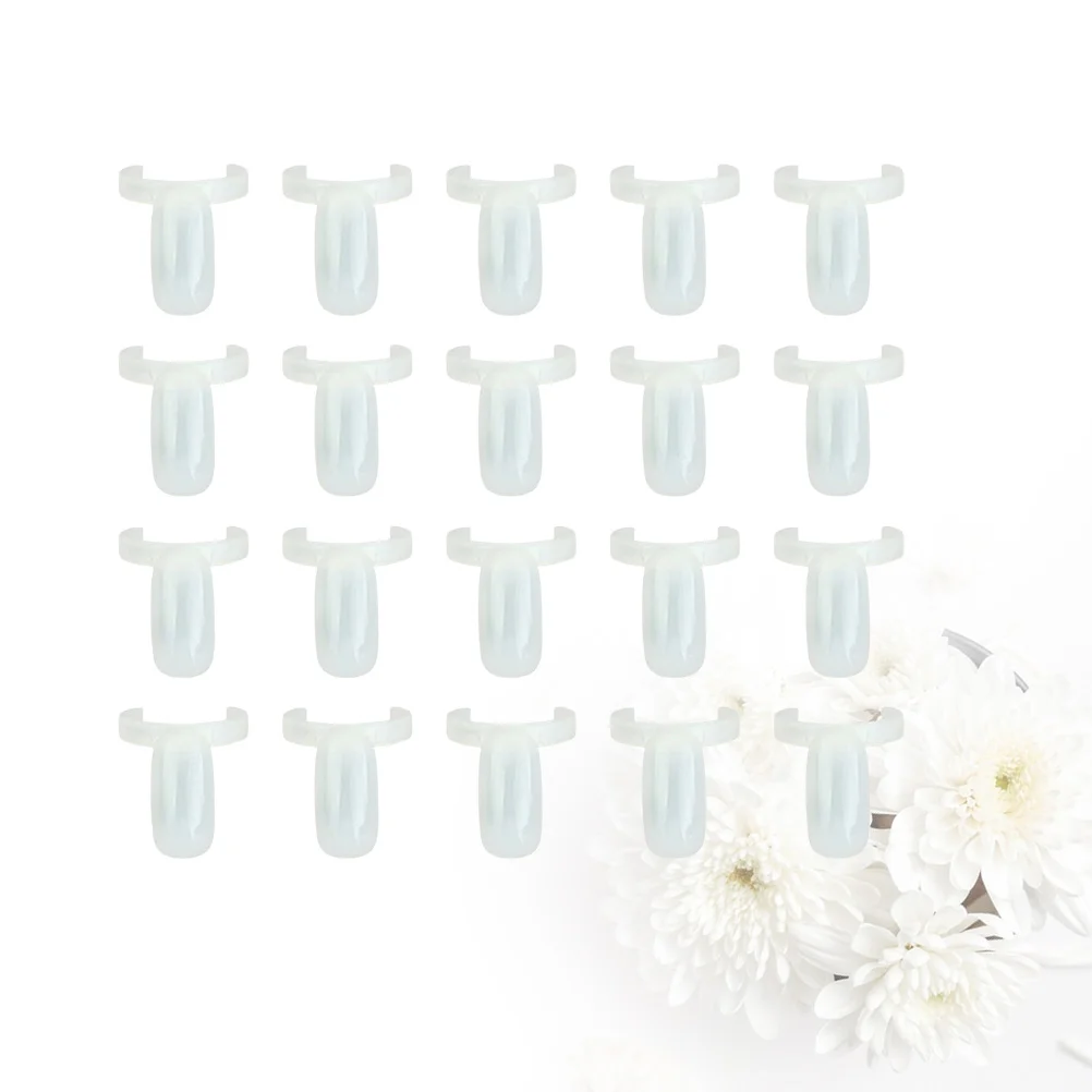 150pcs Nail Nail Tool Nail Display Board for Nail Salon (White) nail boards display ring for nail 5
