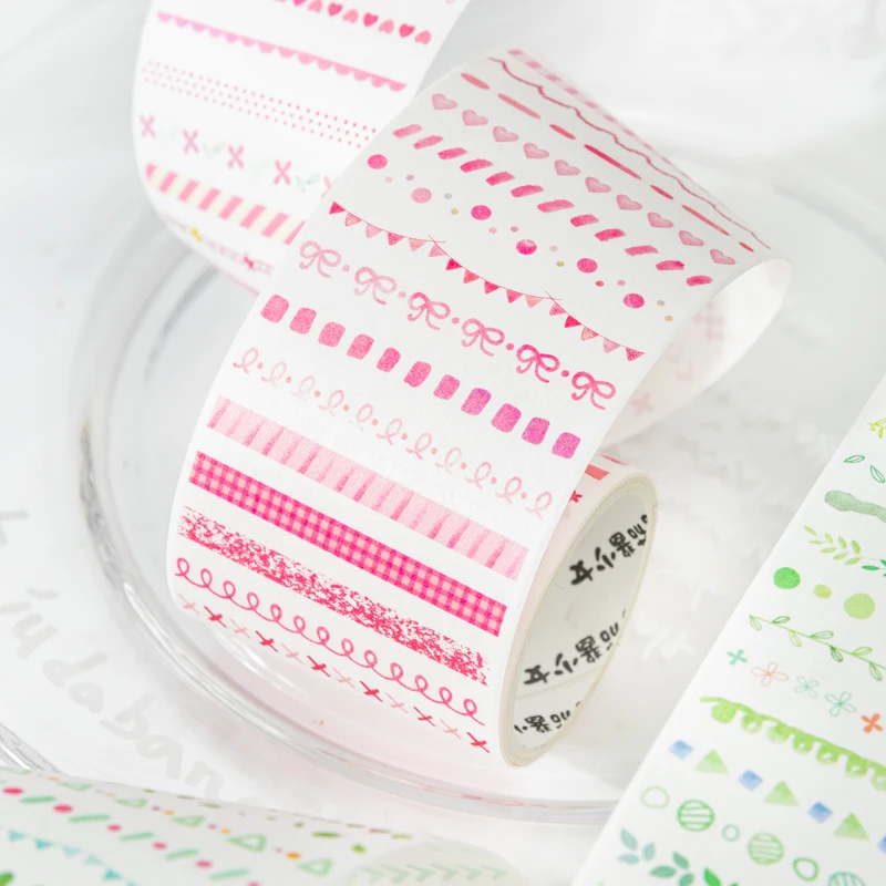 Yoofun 4.5x200cm Capture A Rainbow Collage Washi Tape Floral Material Creative DIY Journal Scrapbooking Diary Masking Tape 3