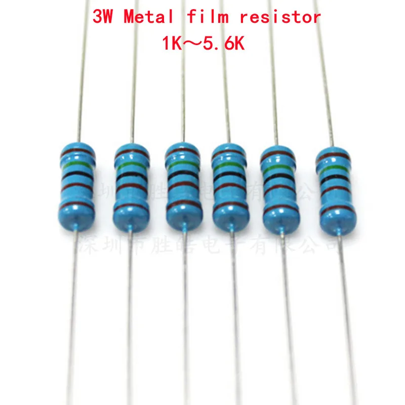 5 10piece 100% new ref193gsz reel ref193gsz ref193g ref193 sop 8 jzchips 10piece 3W Metal Film Resistor 1% 1K 1.1 1.2 1.3 1.5 1.6 1.8 2 2.2 2.4 2.7 3 3.3 3.6 3.9 4.3 4.7 5.1 5.6K Ohms High Good Quality